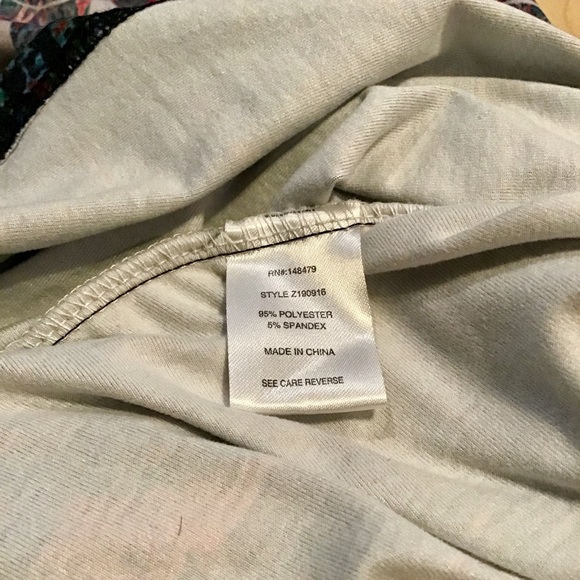 NWOT Simply Aster Floral 3/4 Sleeve Tunic Dress - Picture 4 of 6